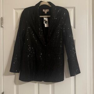 Sequin Black Blazer